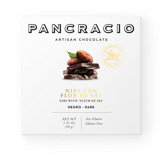 Pancracio | Chocolade | Puur | Nibs met Flor de Sel