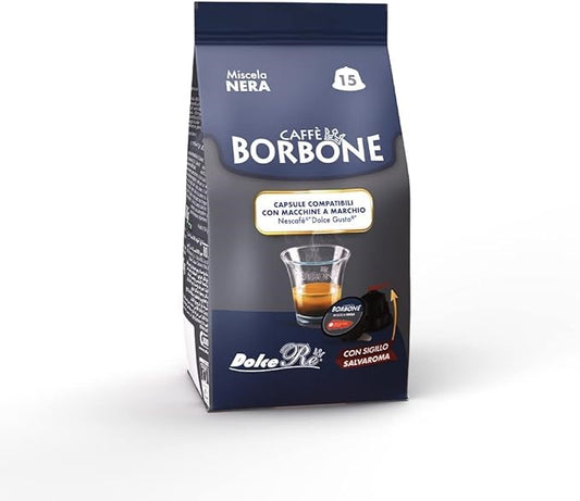 Caffè Borbone Selection | Dolce Gusto | Black Blend | 15 capsules