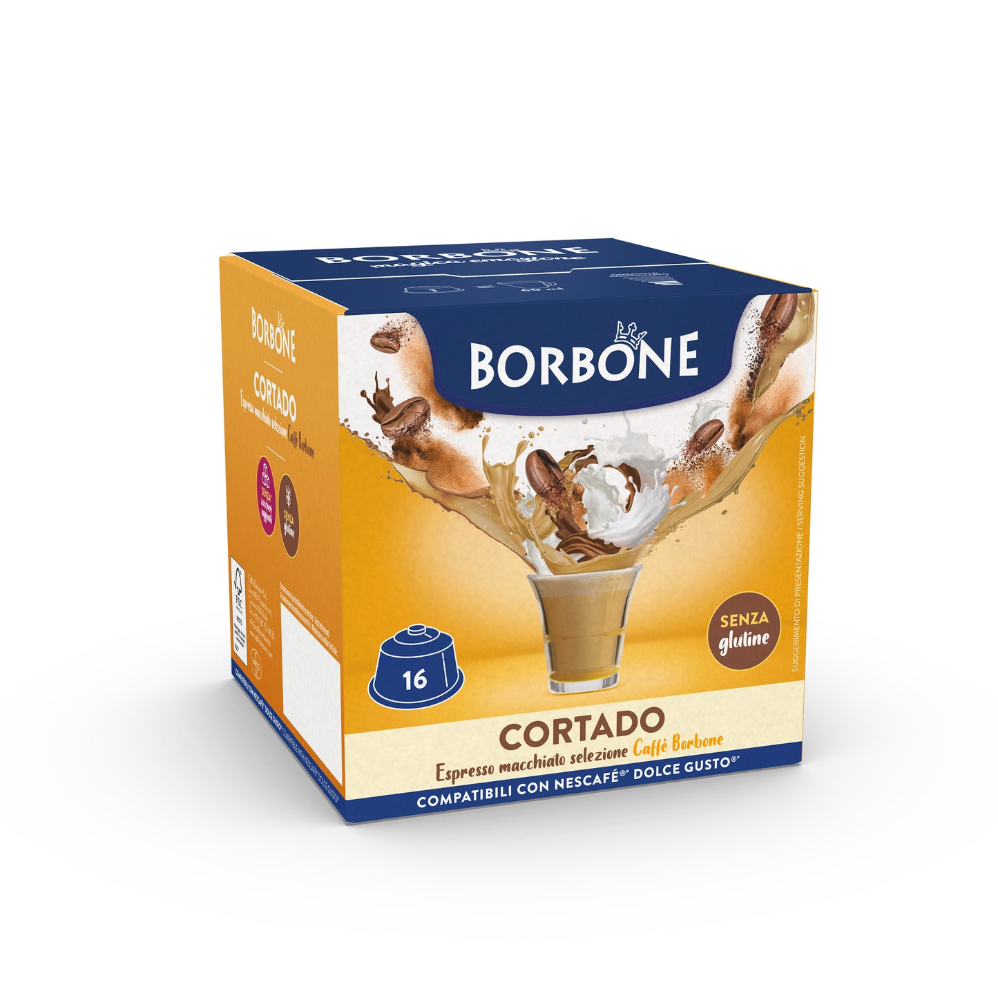 Caffè Borbone Selection | Dolce Gusto | Cortado | 16 capsules