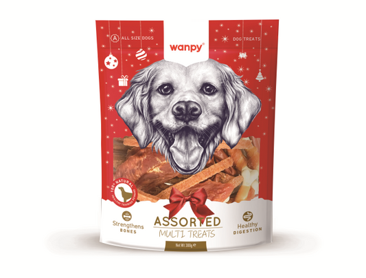 Kerst Assortiment - Kip - voor honden - 300 gram - Wanpy