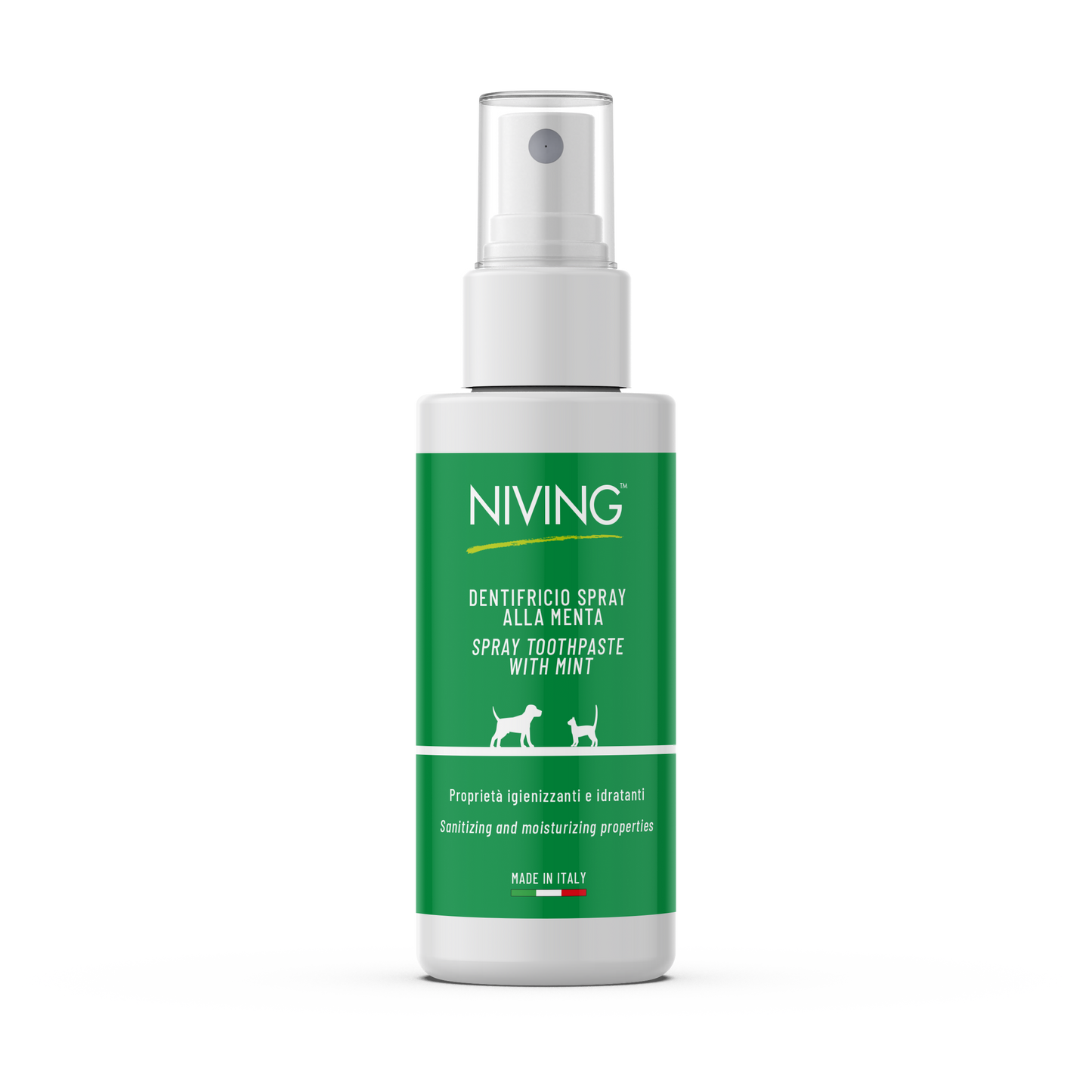 Niving | Tandpasta Spray voor honden en katten | 100 ML | Ontsmettend en Hydraterend | Met Mint