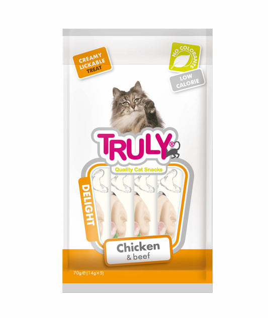 Kattensnack Chicken & Beef Creamy Lickable | Truly