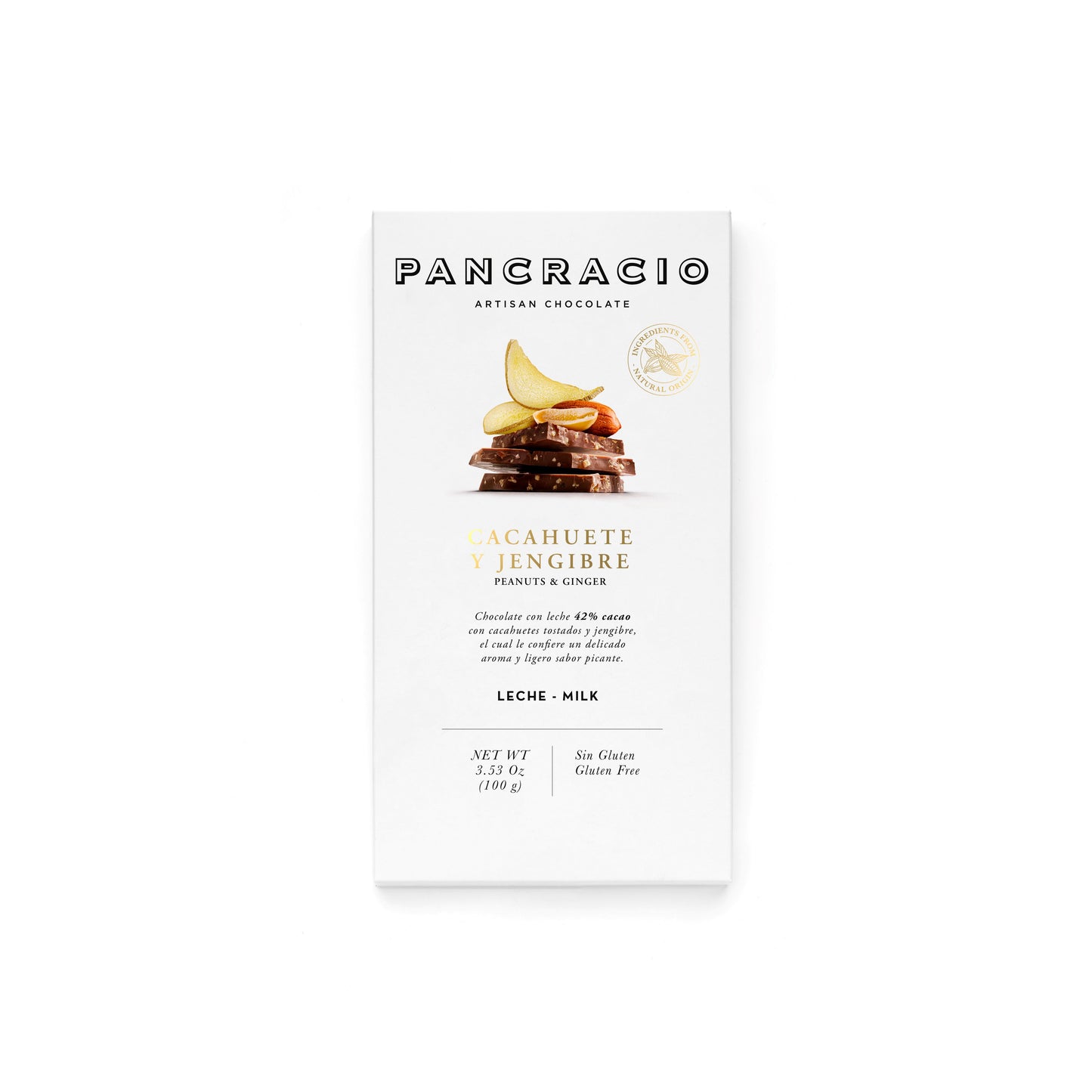 Pancracio | Chocolade | Melk | Pinda en Gember