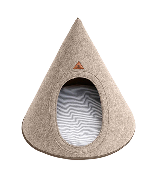 Tonto Felt Beige Luxe Hondenmand - Luxe Kattenmand