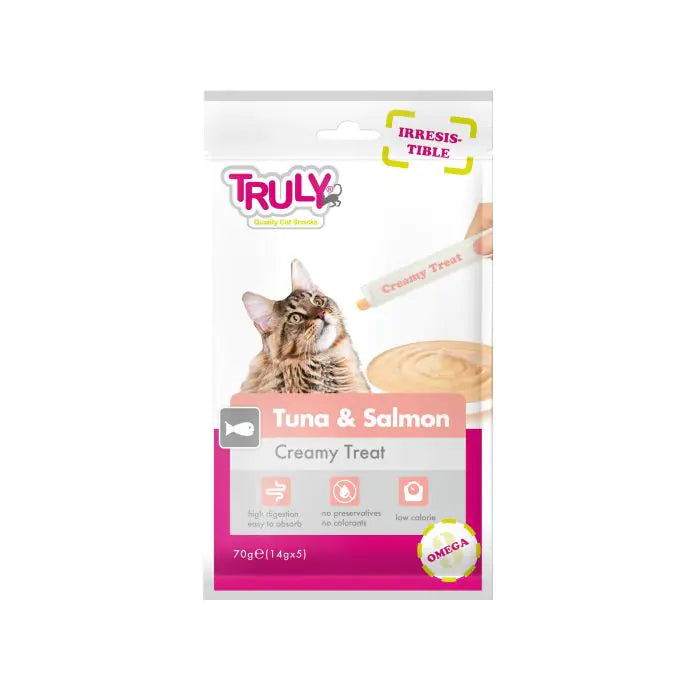 Kattensnack Tuna & Salmon Creamy Lickable | Truly