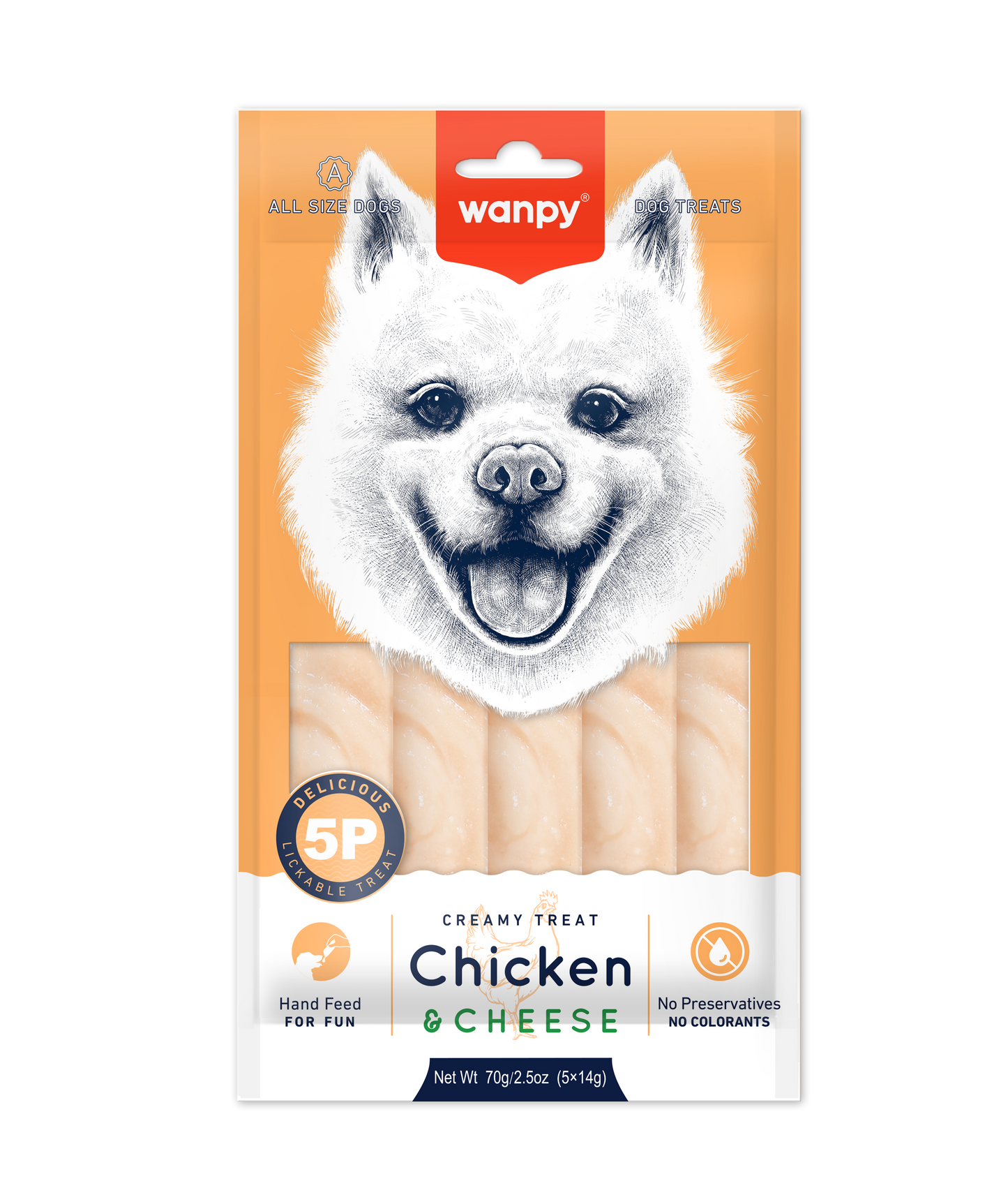 Hondensnack Creamy Treat Chicken & Cheese | Wanpy