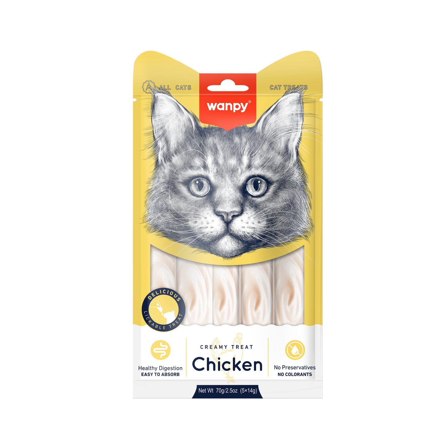 Kattensnack Creamy Treat Chicken | Wanpy