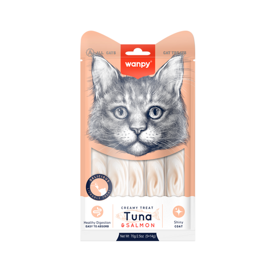 Kattensnack Creamy Treat Tuna & Salmon | Wanpy