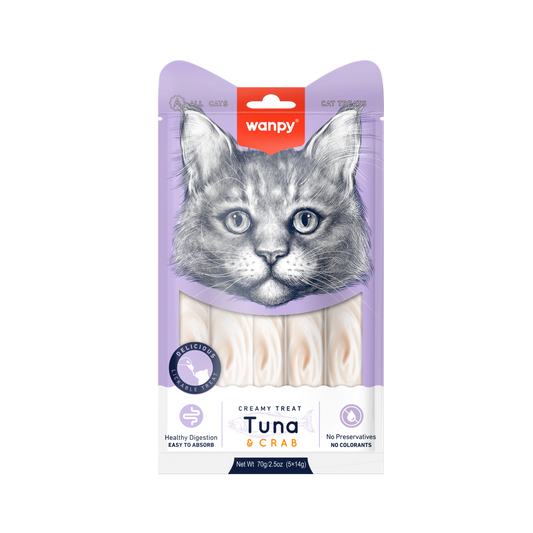 Kattensnack Creamy Treat Tuna & Crab | Wanpy