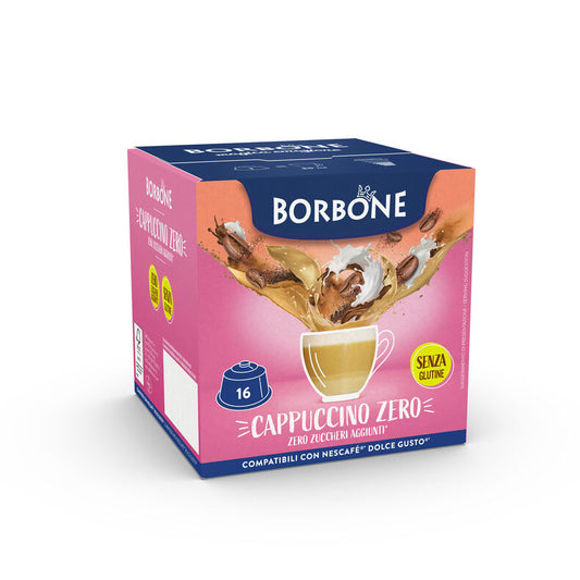 Caffè Borbone Selection | Dolce Gusto | Cappucino Zero | 16 capsules