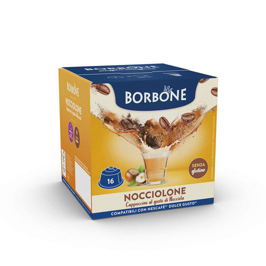 Caffè Borbone Selection | Dolce Gusto | Nocciolone | 16 capsules