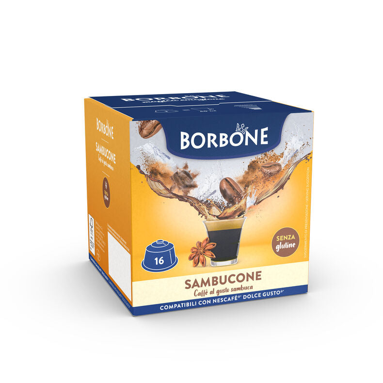 Caffè Borbone Selection | Dolce Gusto | Sambuca | 16 capsules