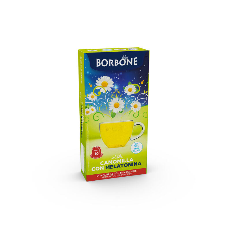 Caffè Borbone - Nespresso - Kamille thee - Camomilla con Melatonine - 10 cups