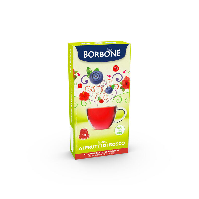 Caffè Borbone - Nespresso - Frutti di Bosco - Bosvruchten thee - 10 cups