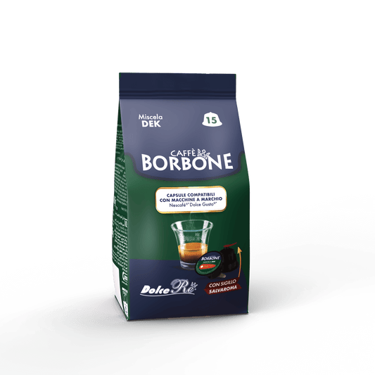 Caffè Borbone Selection | Dolce Gusto | GREEN DEK Blend | 15 capsules